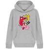 pull a capuche enfant original avec des chiens fous