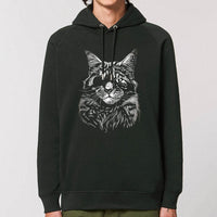 Pull à capuche - Chat borgne (poches latérales)