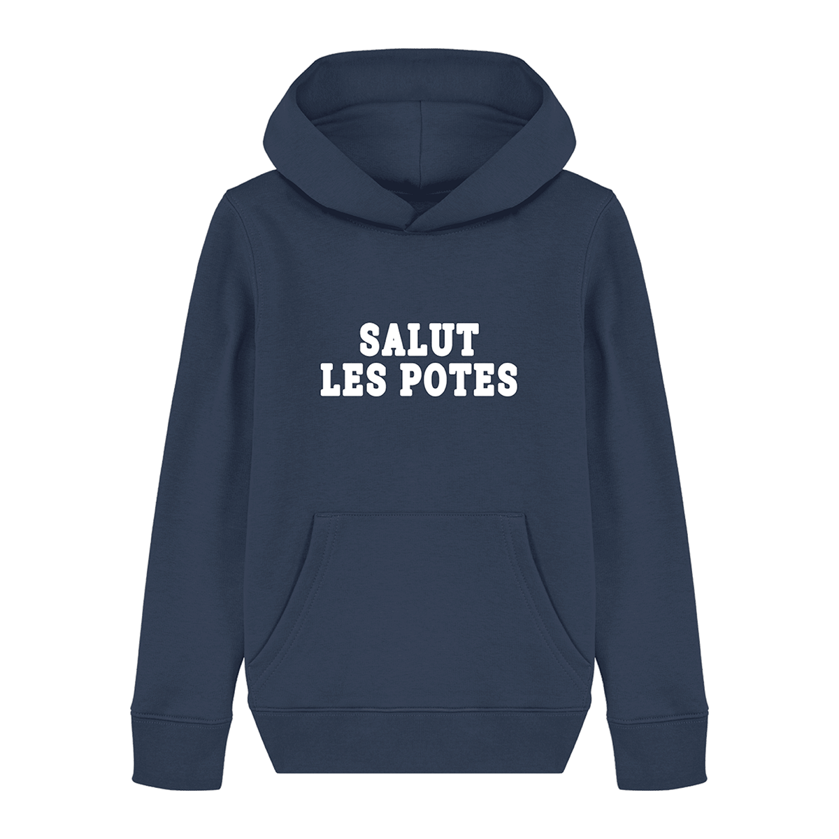 Pull à capuche enfant - "SALUT LES POTES"