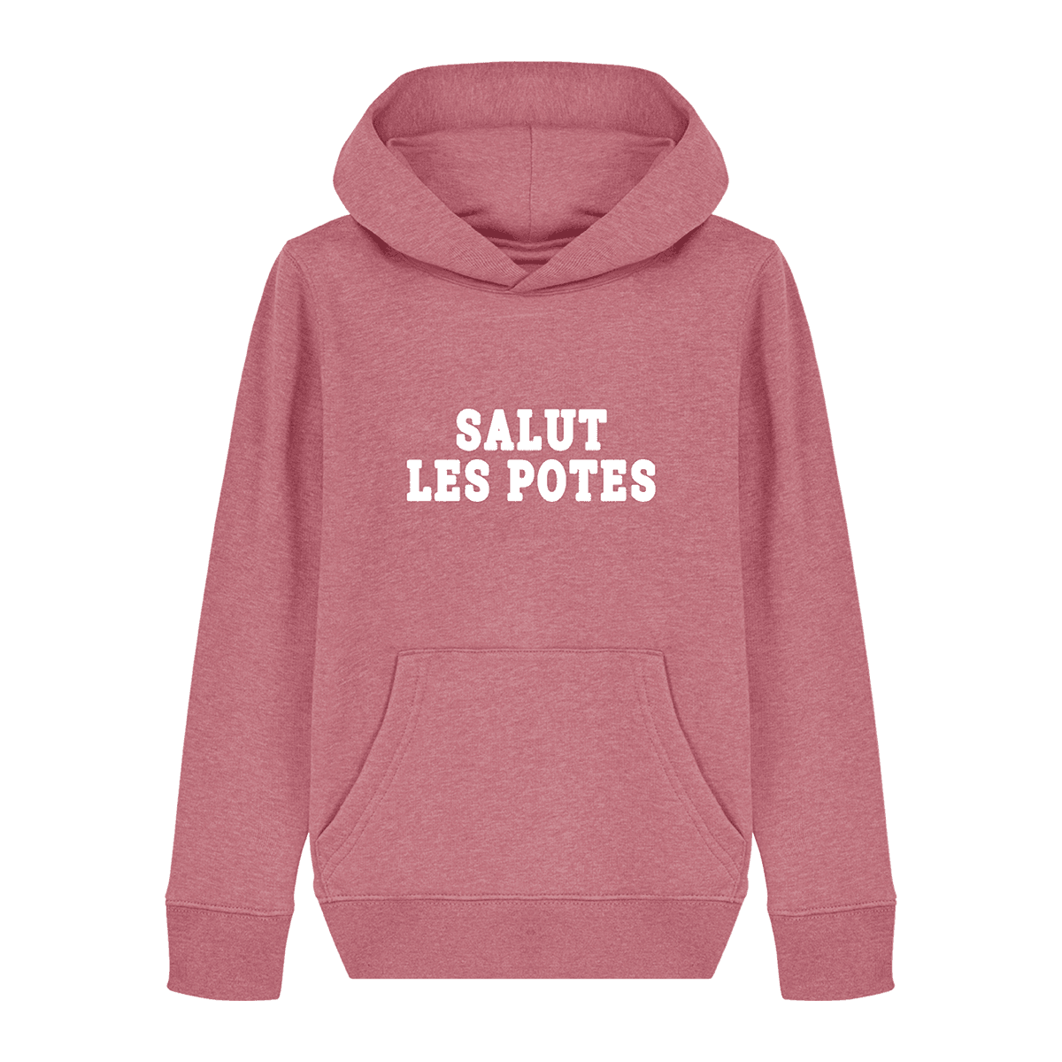 Pull à capuche enfant - "SALUT LES POTES"