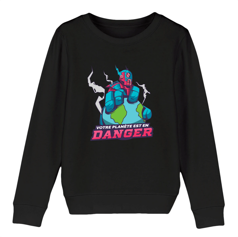 pull enfant robot planete en danger