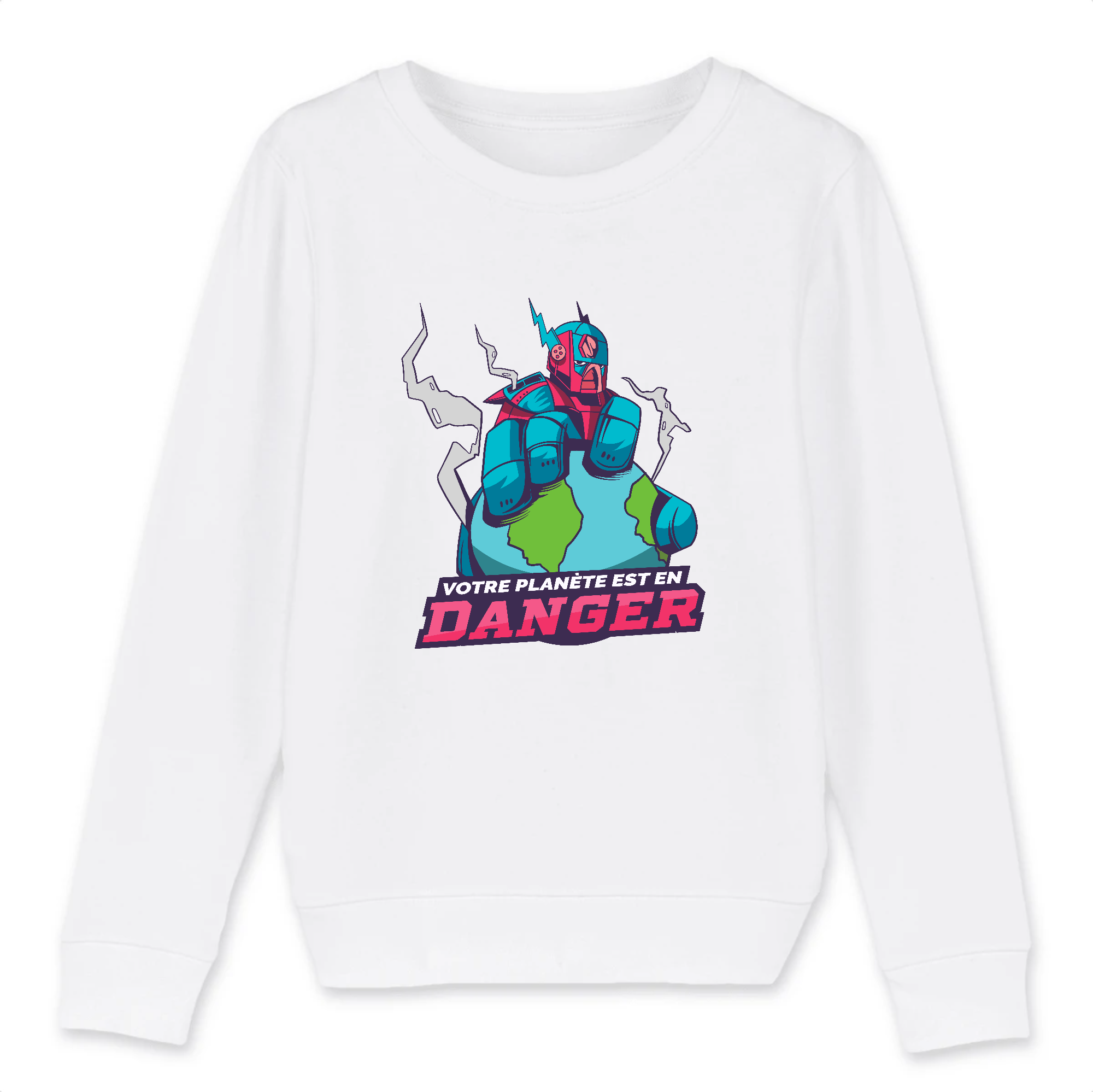 sweat enfant robot planete en danger