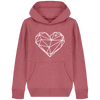 Pull à capuche enfant - COEUR ORIGAMI