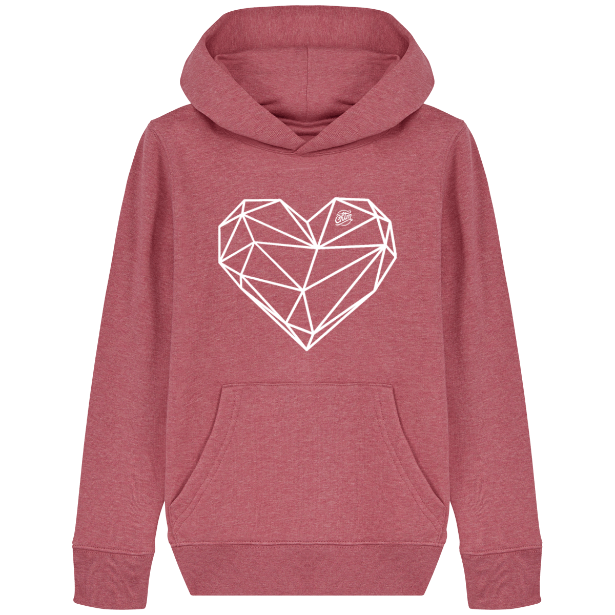 Pull à capuche enfant - COEUR ORIGAMI