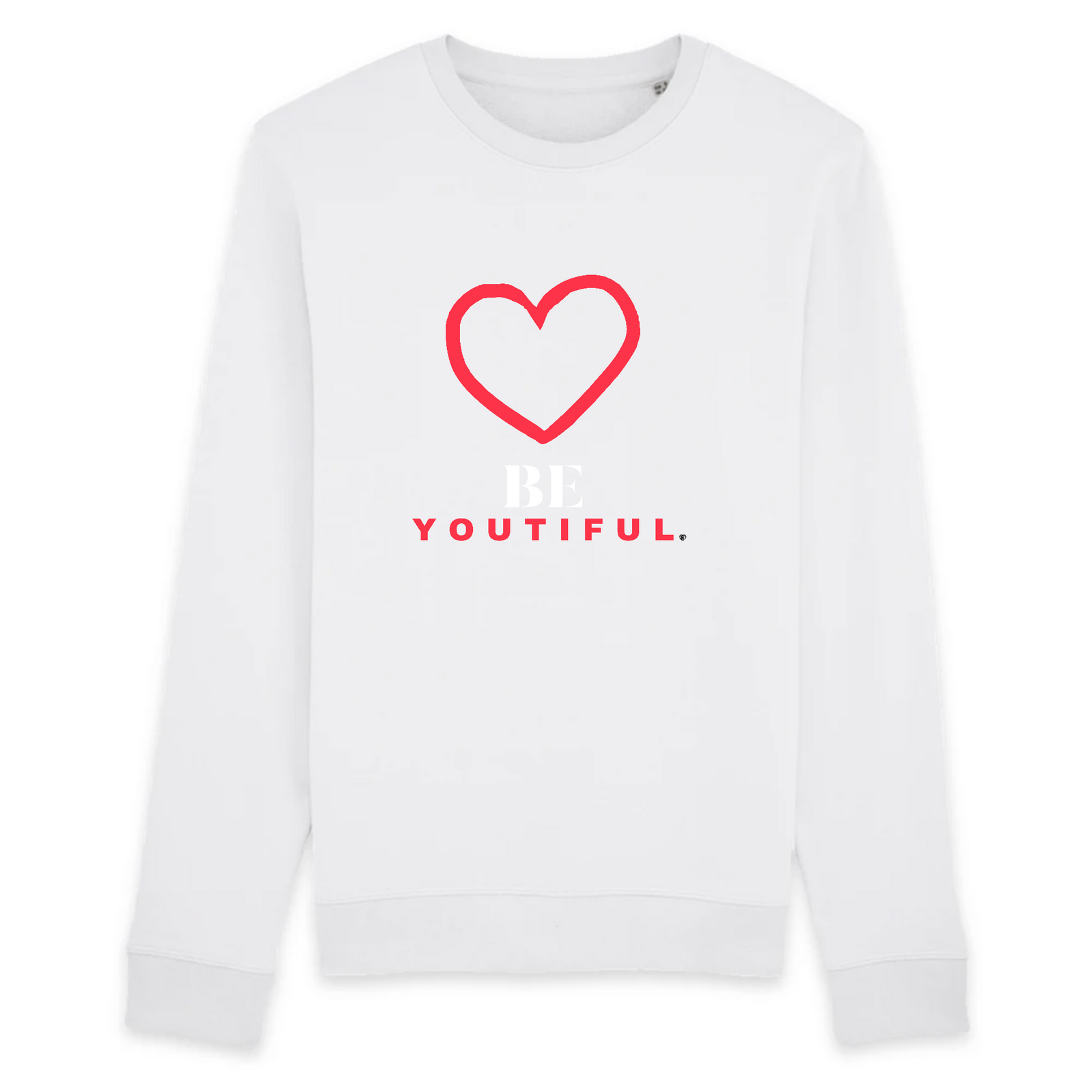 pull femme blanc  beautiful soyez belles cadeau saint valentin 