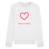 pull femme blanc  beautiful soyez belles cadeau saint valentin