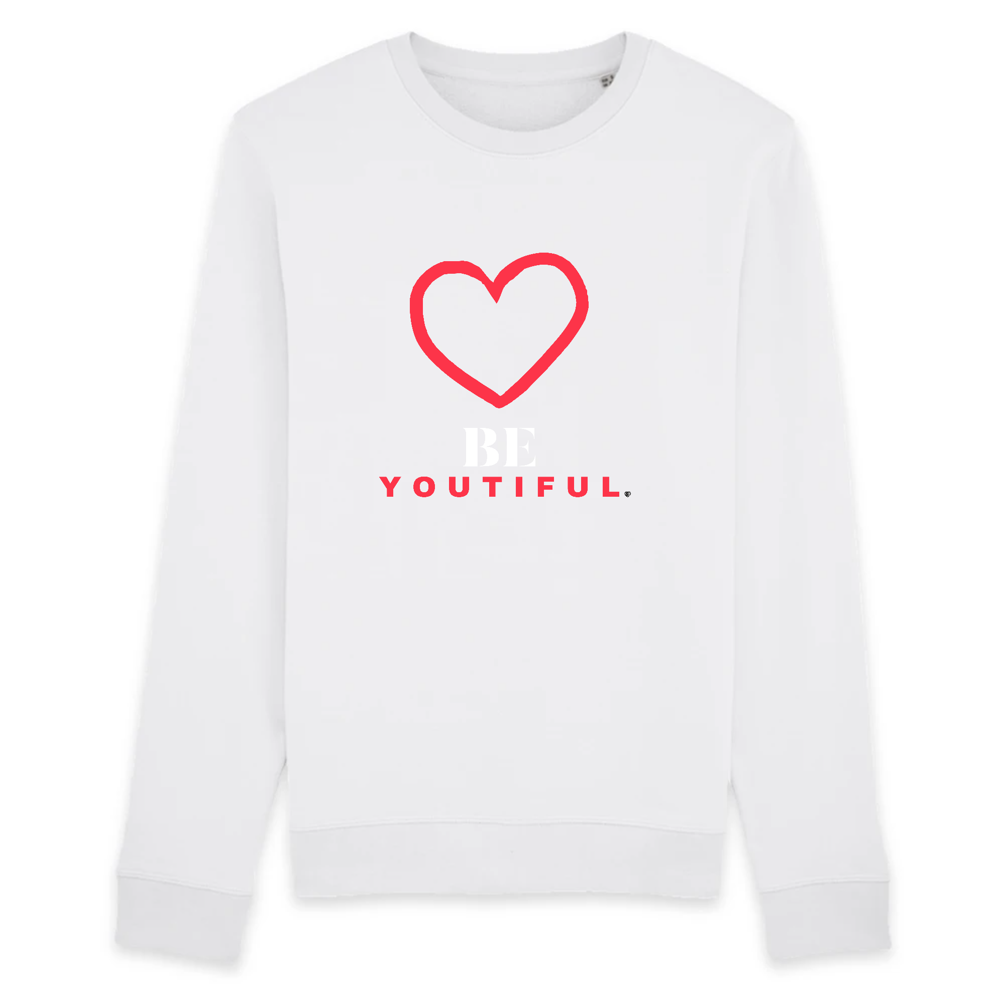 pull femme blanc  beautiful soyez belles cadeau saint valentin