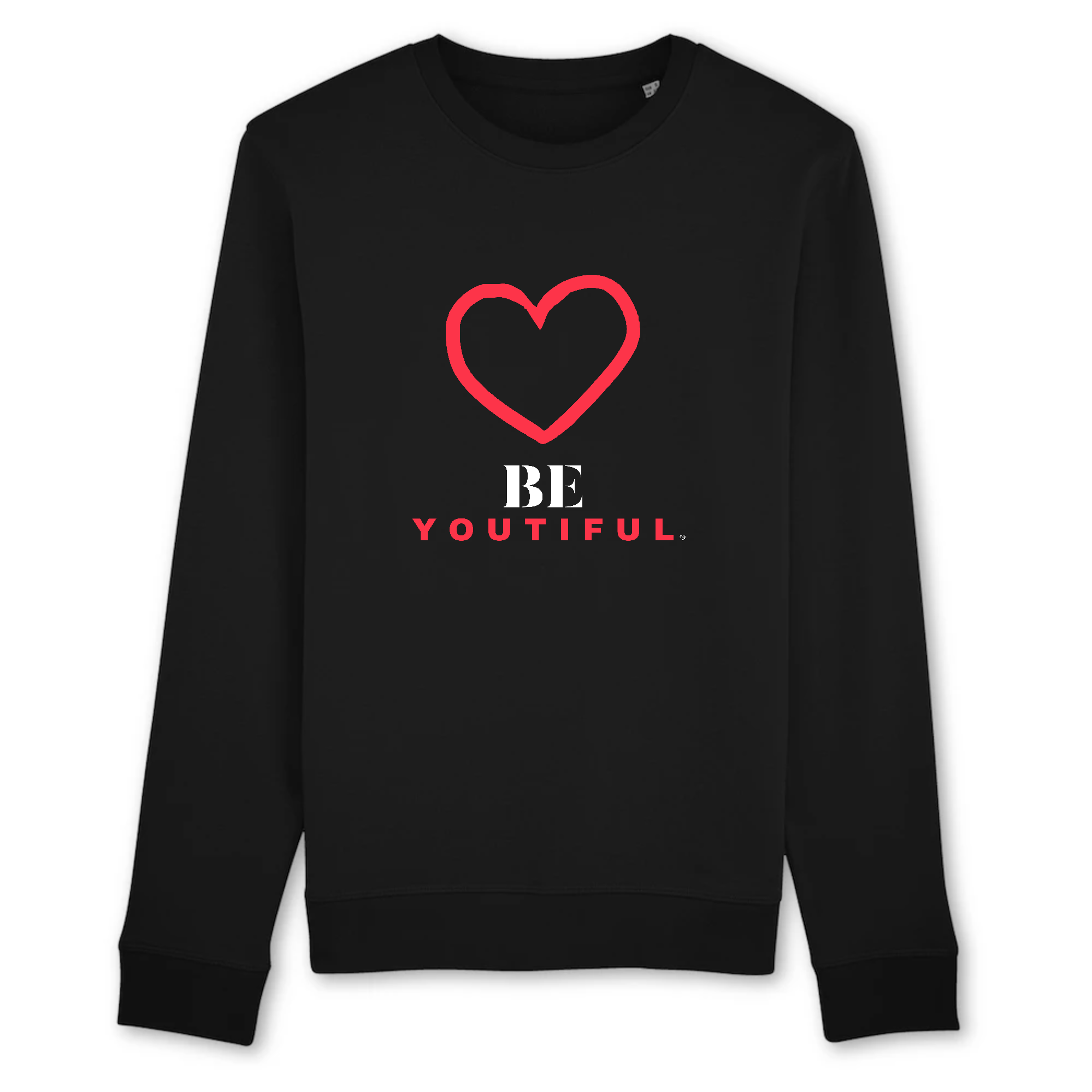 pull femme noir  beautiful soyez belles cadeau saint valentin 