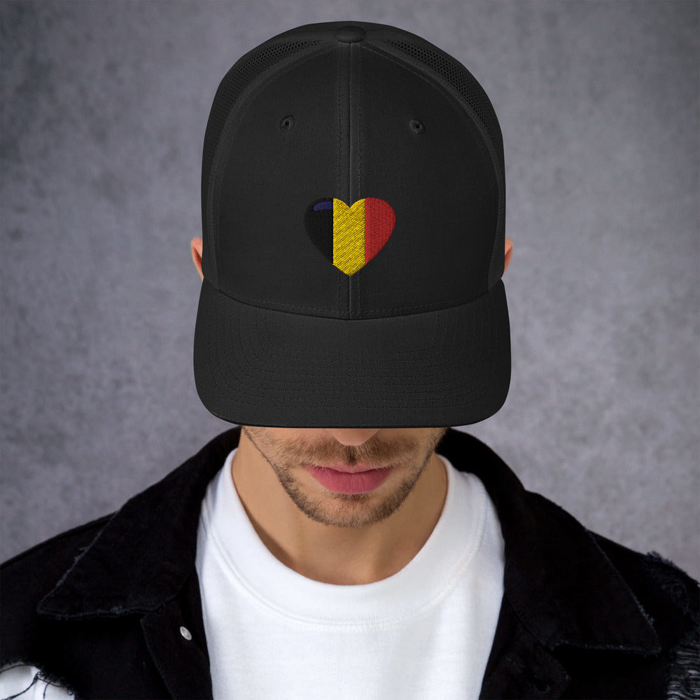 Casquette COEUR BELGE style Trucker