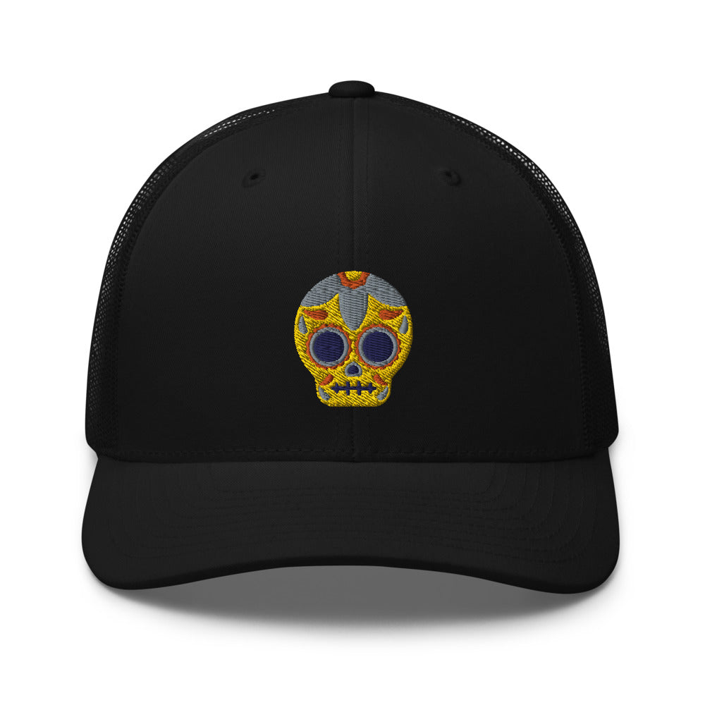 Casquette Trucker - Tête de mort mexicaine