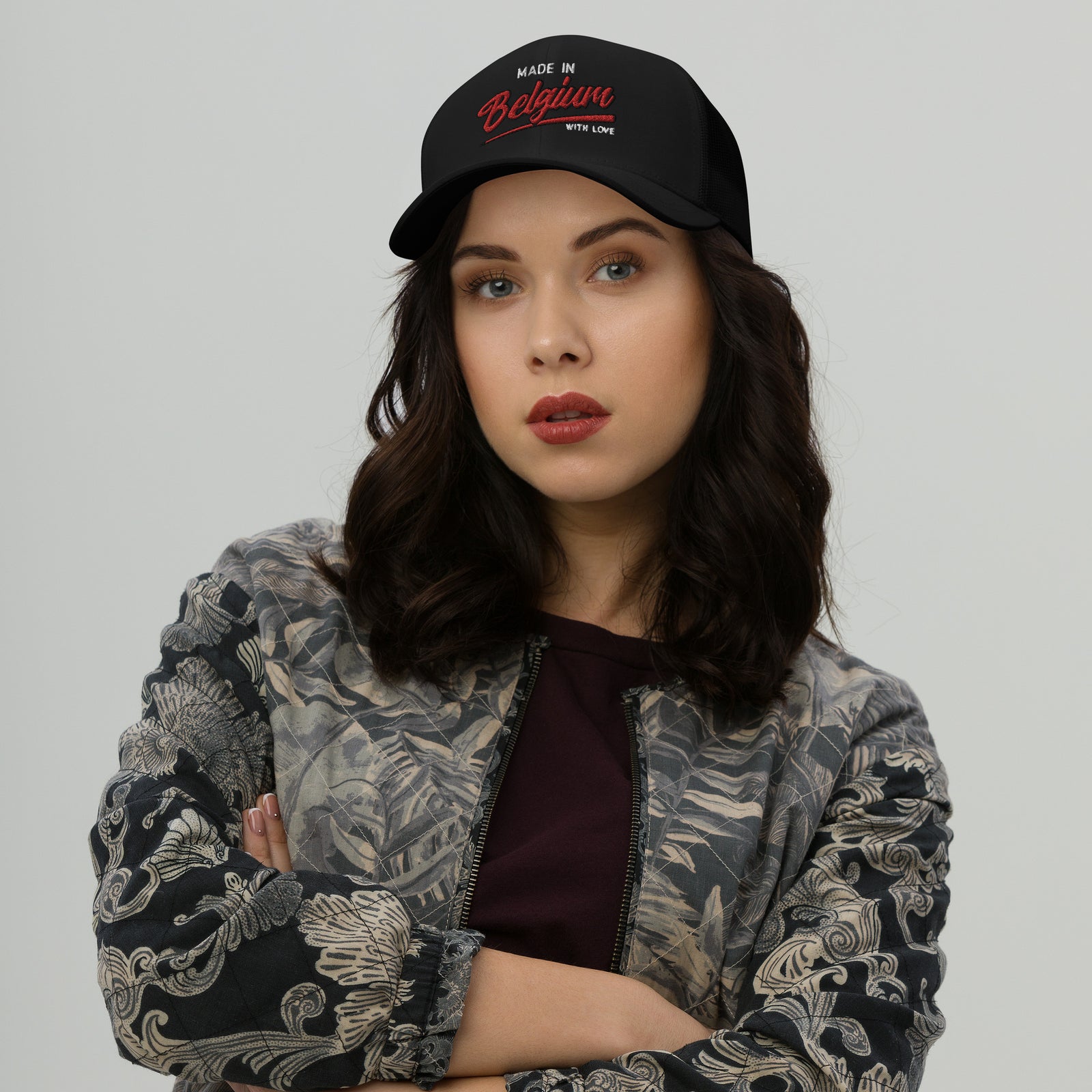 Casquette Trucker brodée - "Made in Belgium with love"