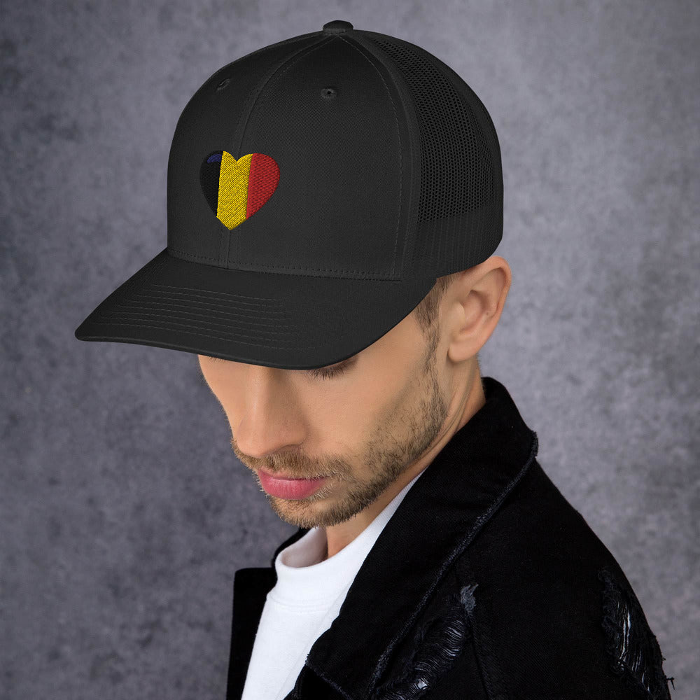 Casquette COEUR BELGE style Trucker