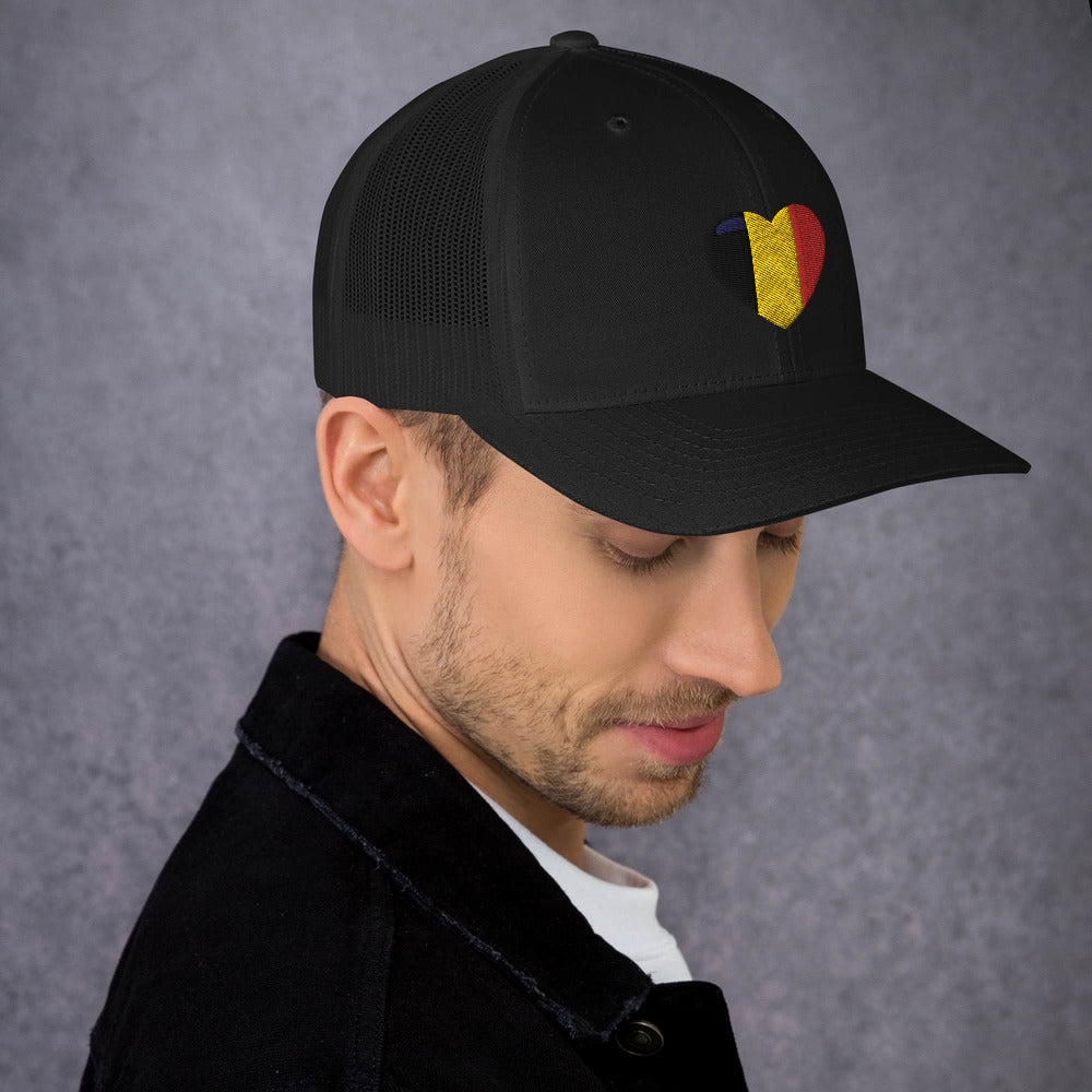 Casquette COEUR BELGE style Trucker