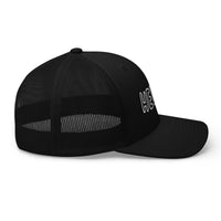 Casquette trucker hello noir vue de trois quarts CHT'M Boutique