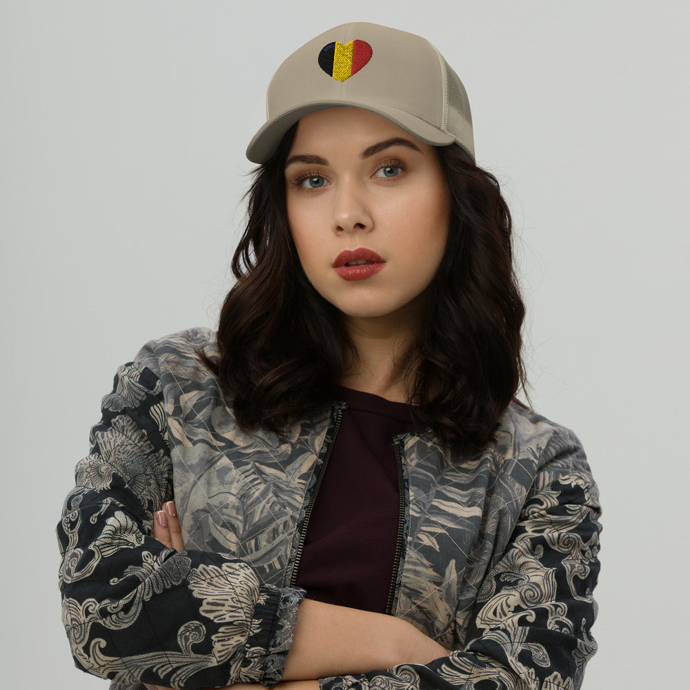 Casquette Femme Belge Trucker – Cœur Belge