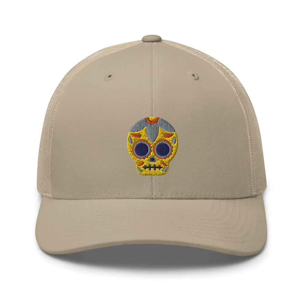 Casquette Trucker - Tête de mort mexicaine
