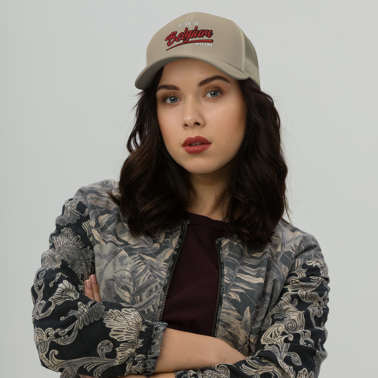 Casquette Trucker brodée - "Made in Belgium with love"