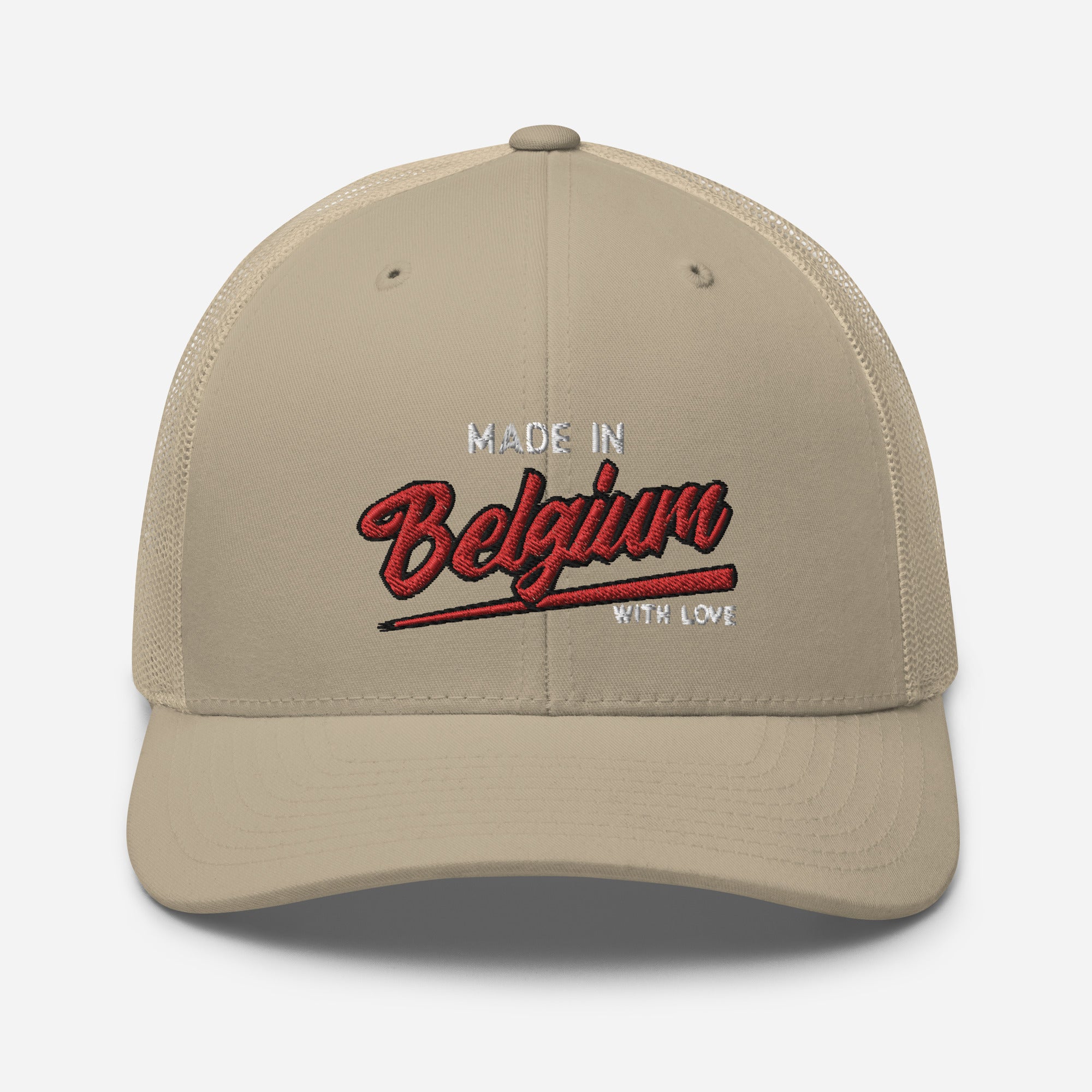 Casquette Trucker brodée - "Made in Belgium with love"