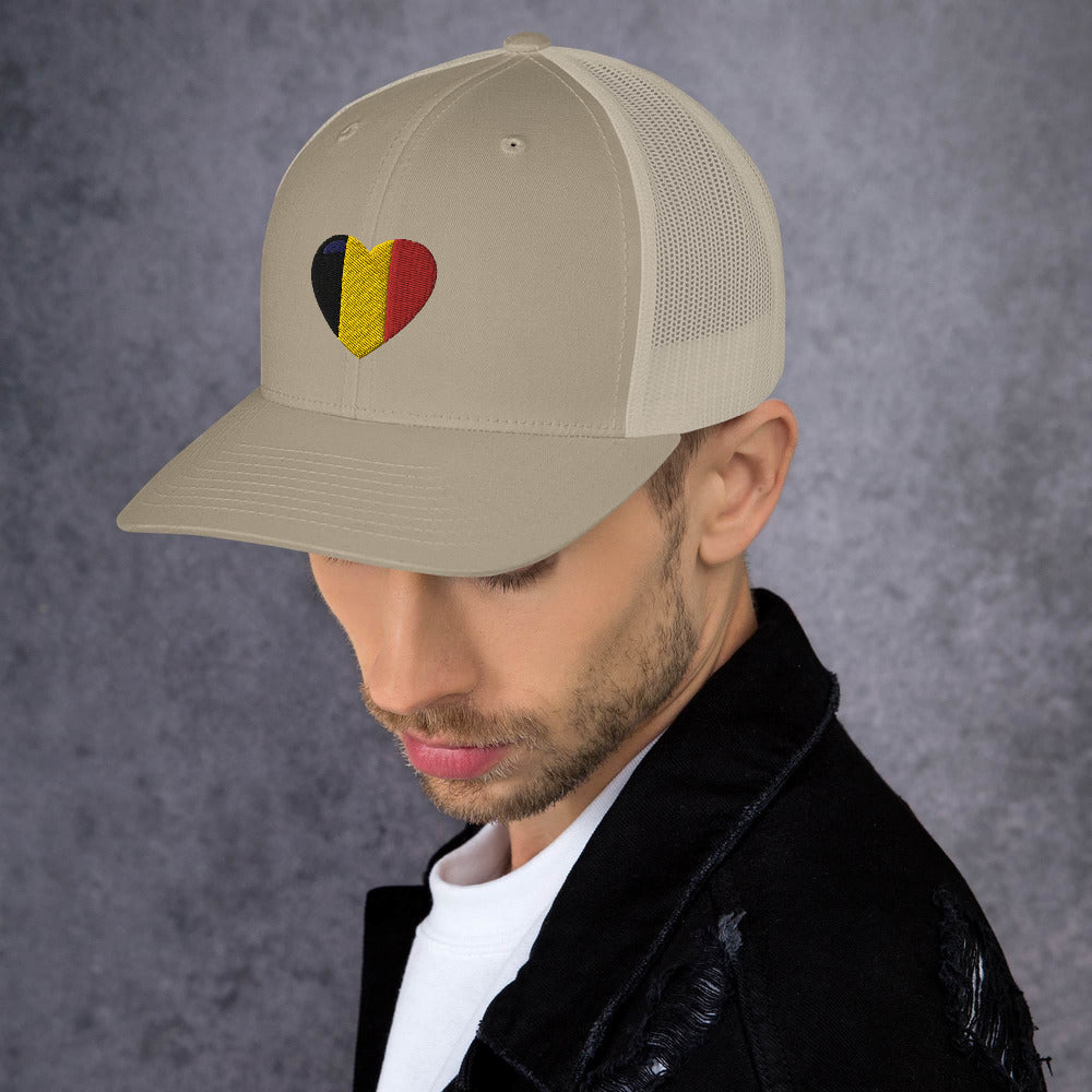 Casquette COEUR BELGE style Trucker