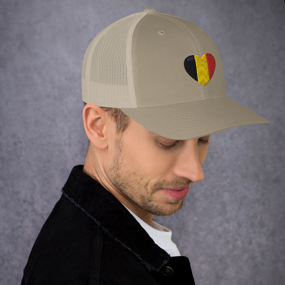 Casquette COEUR BELGE style Trucker