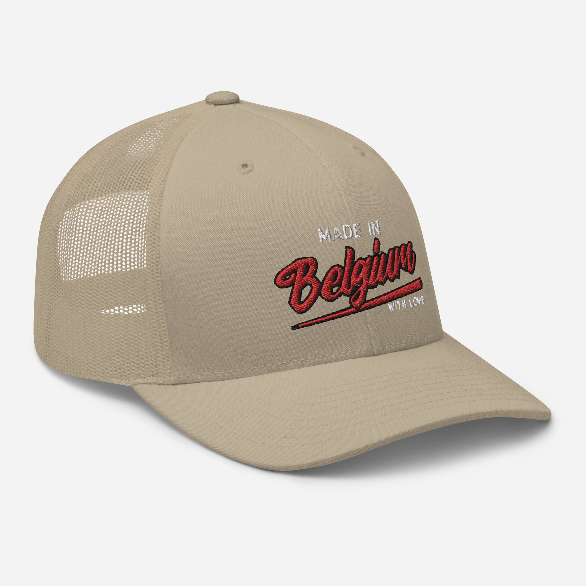 Casquette Trucker brodée - "Made in Belgium with love"