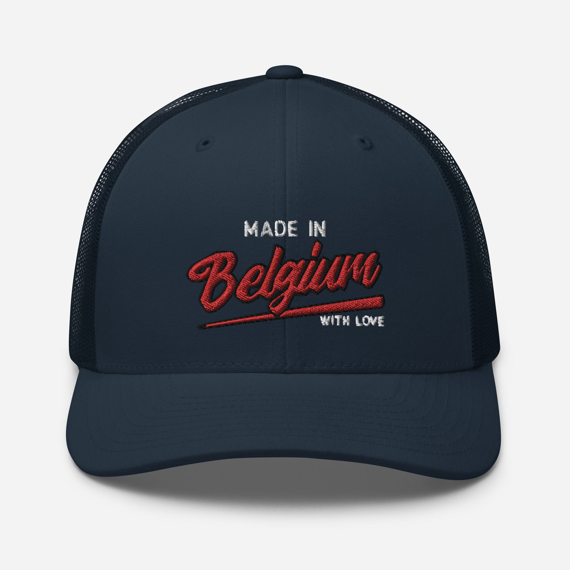 Casquette Trucker brodée - "Made in Belgium with love"