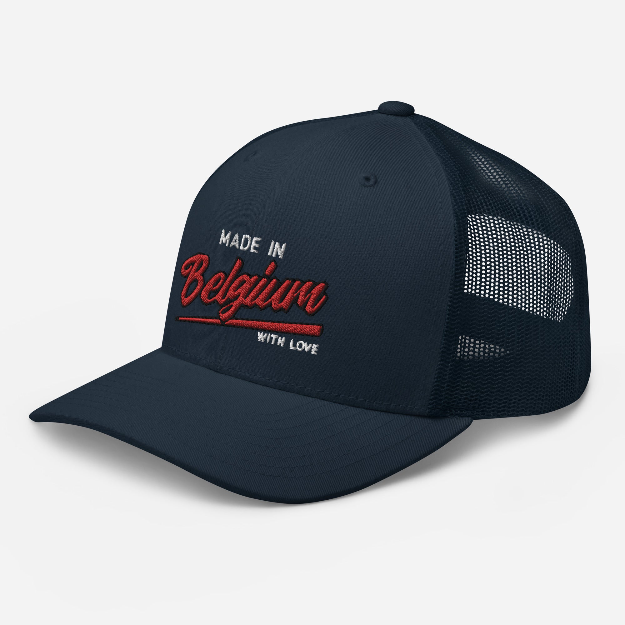 Casquette Trucker brodée - "Made in Belgium with love"