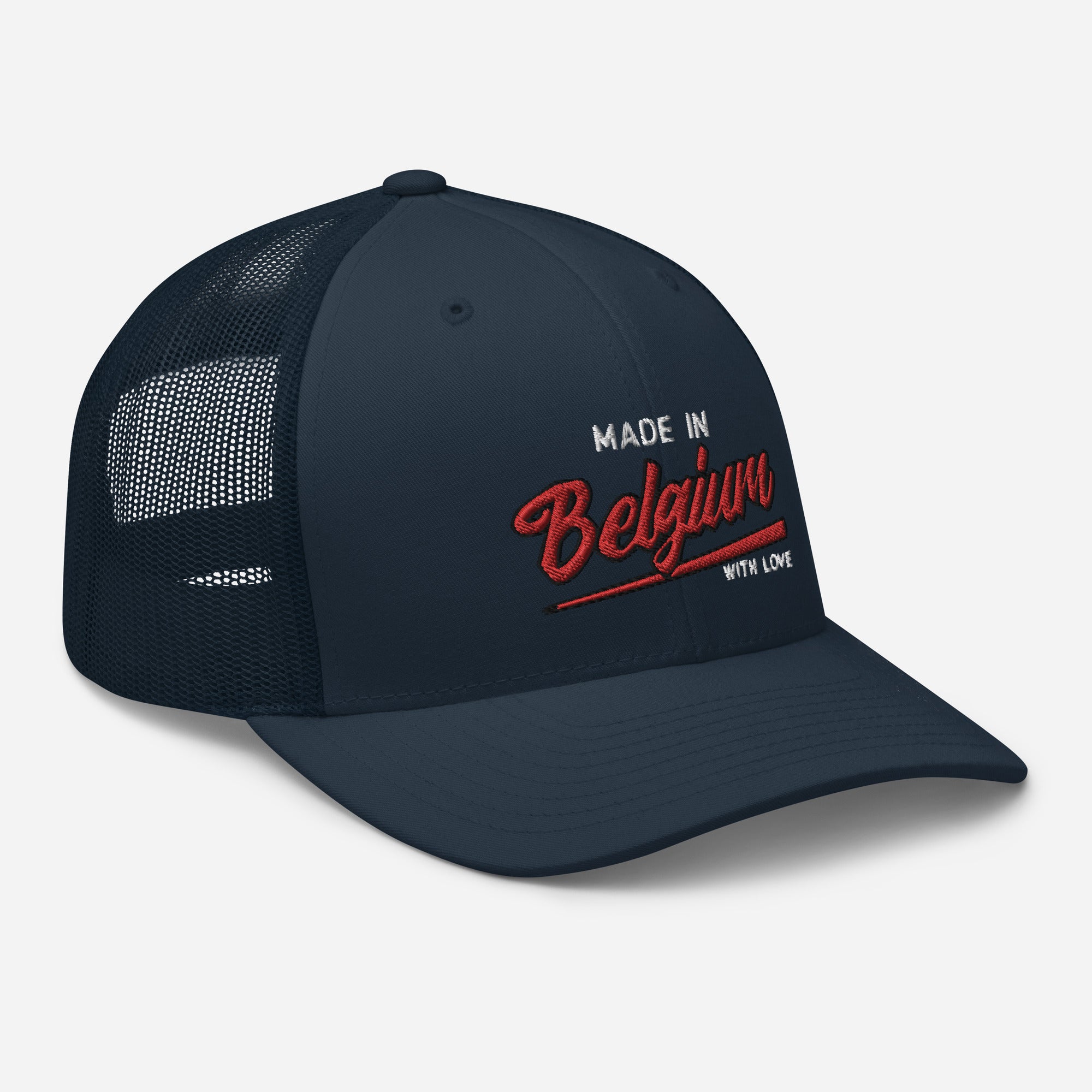 Casquette Trucker brodée - "Made in Belgium with love"