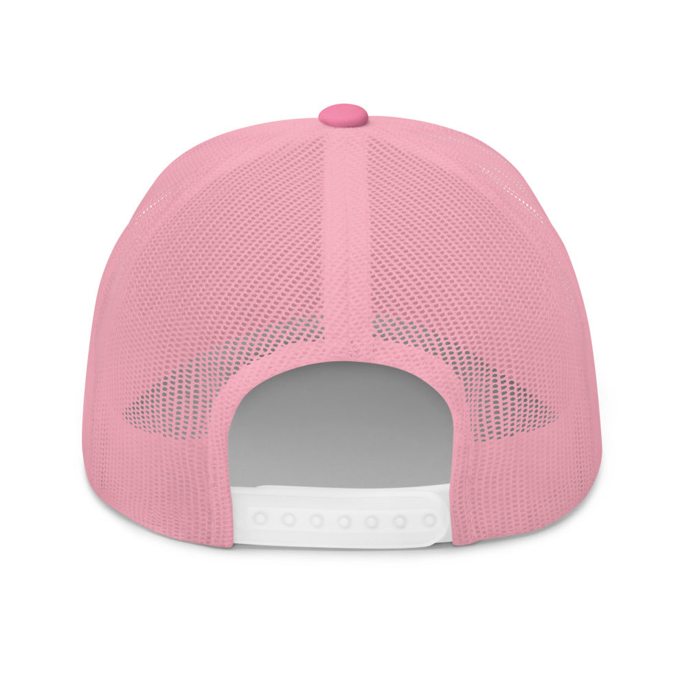 Casquette trucker rose Coucou Petite Perruche — vue de dos