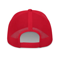 Casquette trucker rouge Coucou Petite Perruche — vue de dos