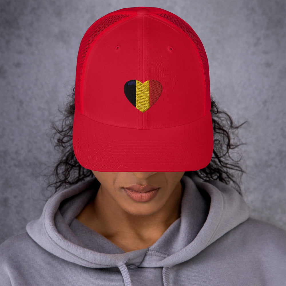 Casquette Femme Belge Trucker – Cœur Belge