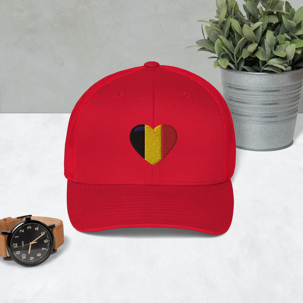 Casquette COEUR BELGE style Trucker