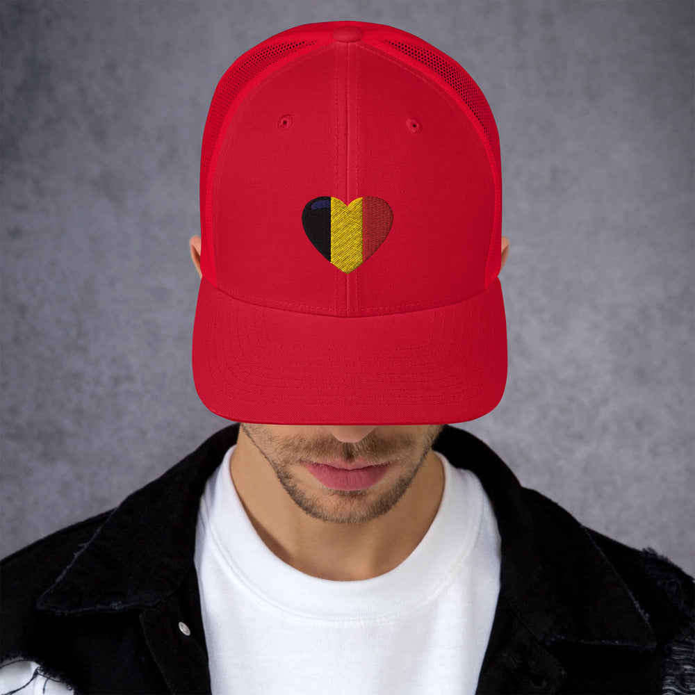 Casquette COEUR BELGE style Trucker