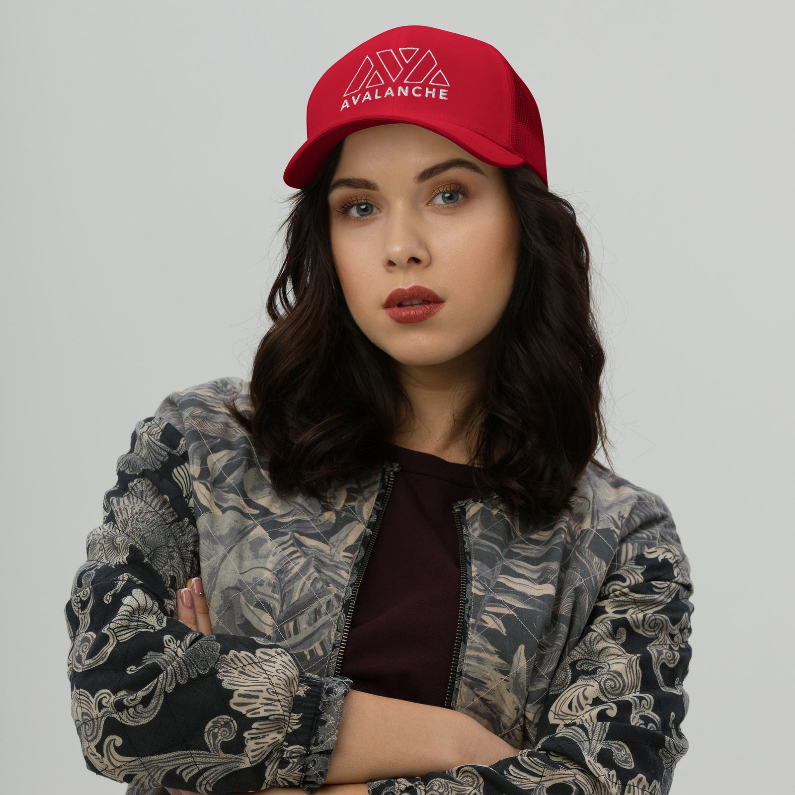 Casquette Trucker - AVAX AVALANCHE -  from chtmboutique by chtmboutique - avalanche, avax, crypto