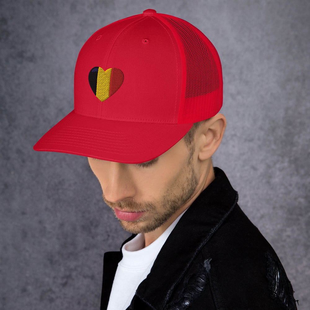 Casquette COEUR BELGE style Trucker