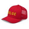casquette belge rouge et jaune