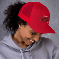 Casquette Trucker brodée - "Made in Belgium with love"