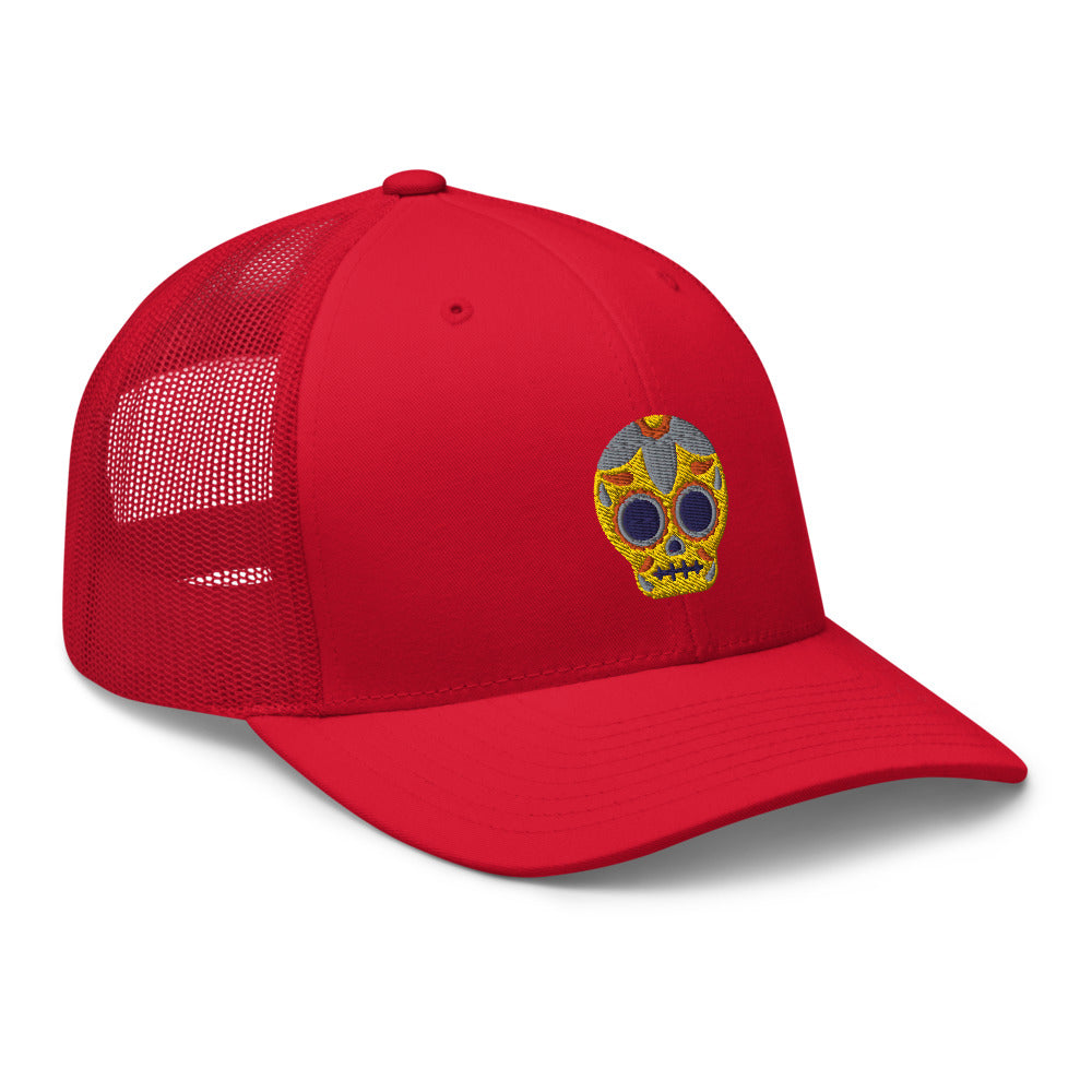 Casquette Trucker - Tête de mort mexicaine