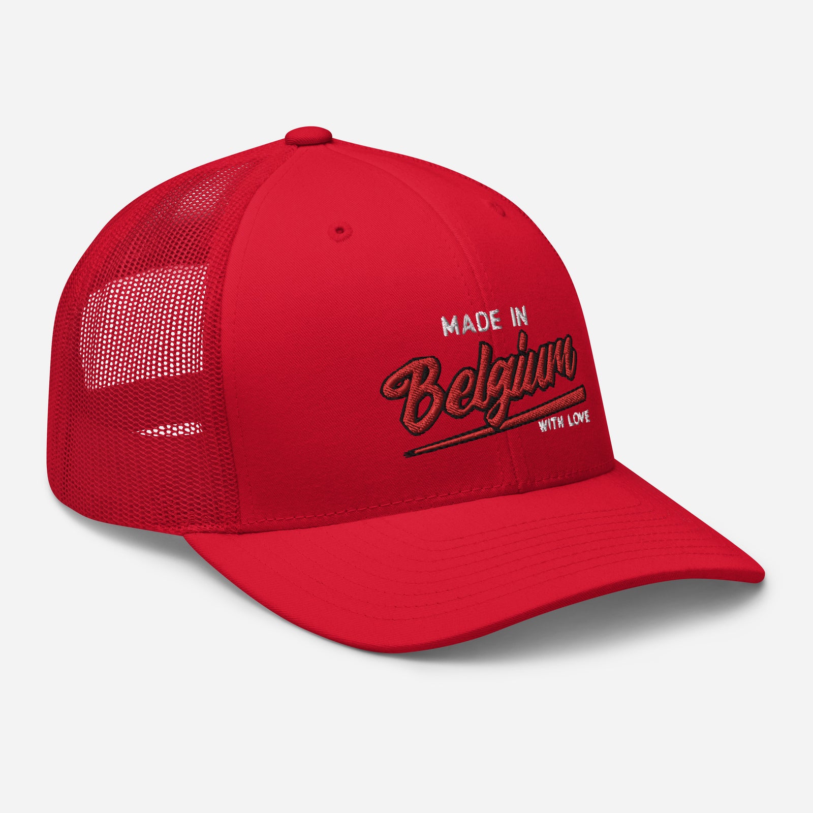 Casquette Trucker brodée - "Made in Belgium with love"