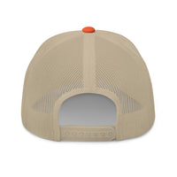 Casquette trucker roux et kaki Coucou Petite Perruche — vue de dos