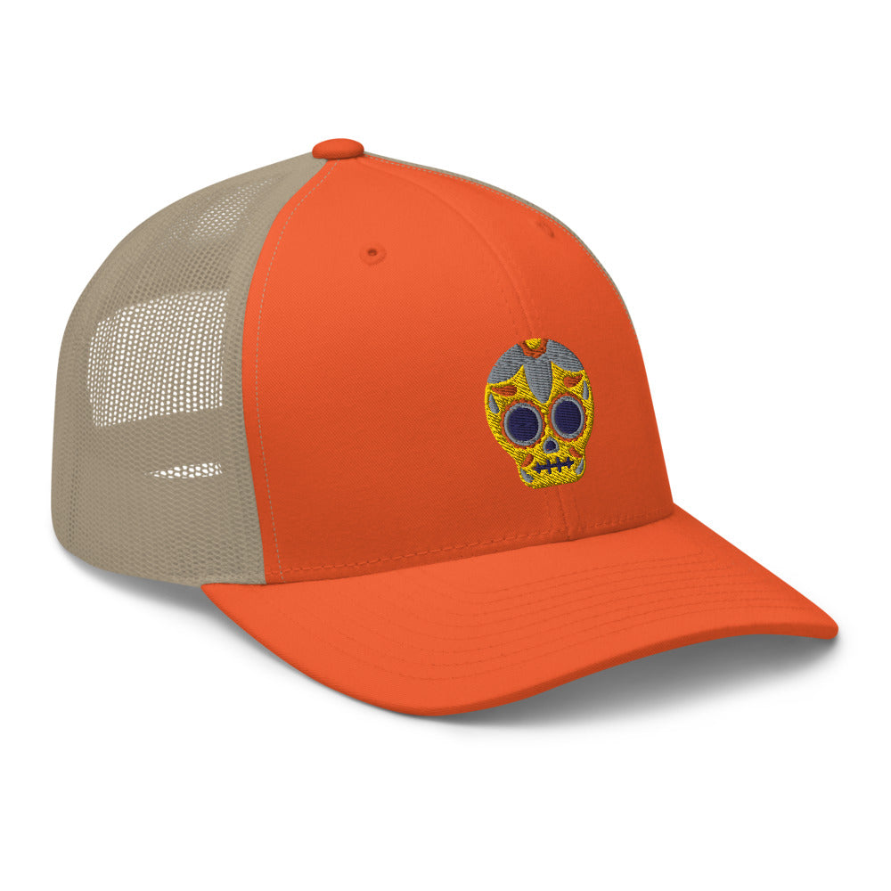 Casquette Trucker - Tête de mort mexicaine