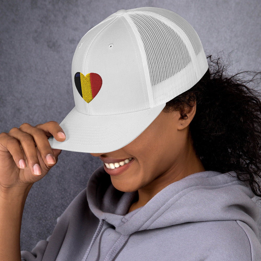 Casquette COEUR BELGE style Trucker