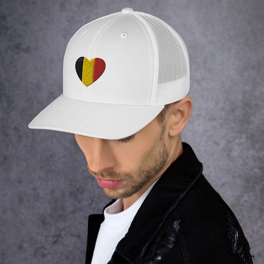 Casquette COEUR BELGE style Trucker