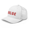 casquette belge blanche et rouge
