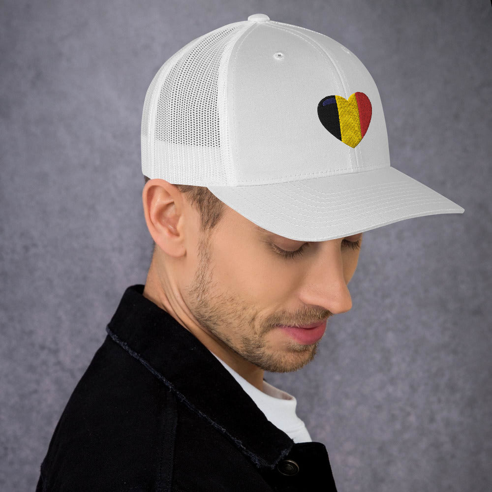 Casquette COEUR BELGE style Trucker