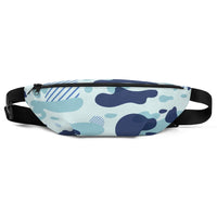Sac banane militaire camouflage bleu