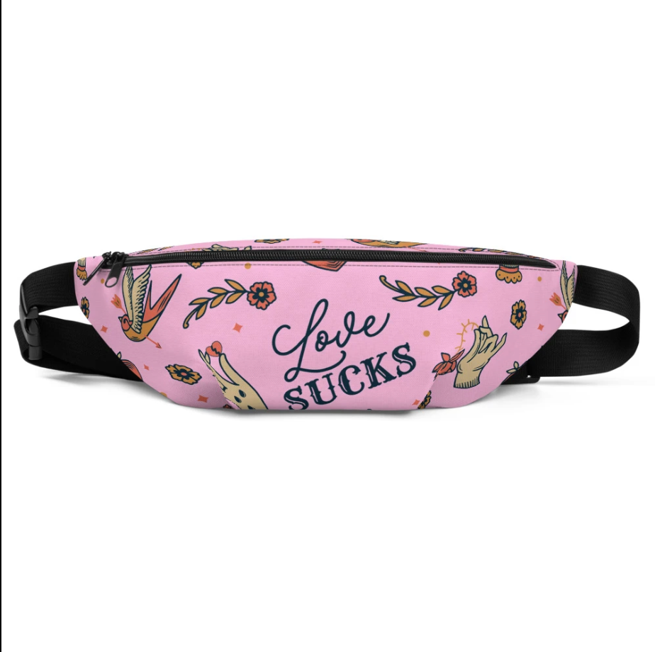 Sac Banane - TATOO LOVE SUCKS -  from chtmboutique by chtmboutique - LOVE, SAC BANANE, TATTOO