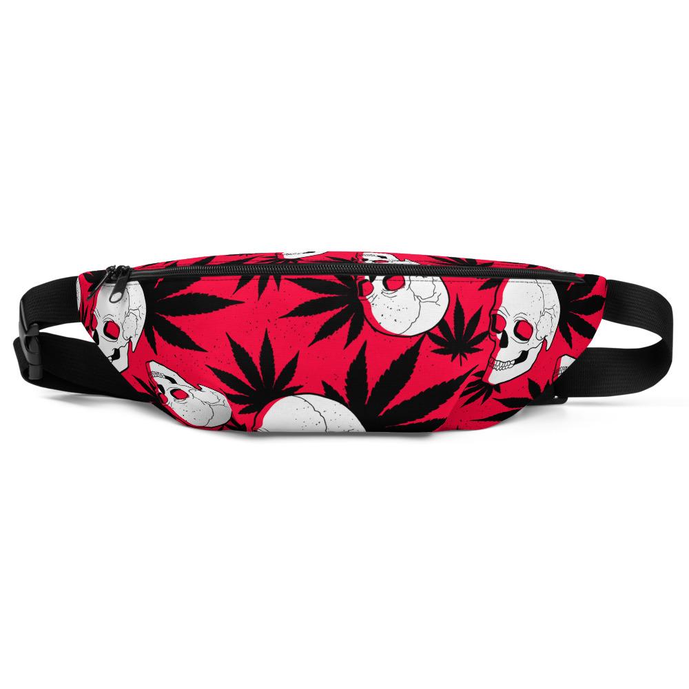 Sac Banane - TÊTE DE MORT MARIJUANA -  from chtmboutique by chtmboutique - MARIJUANA, SAC BANANE, TETE DE MORT