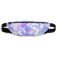 Sac banane cool tie and dye bleu mauve