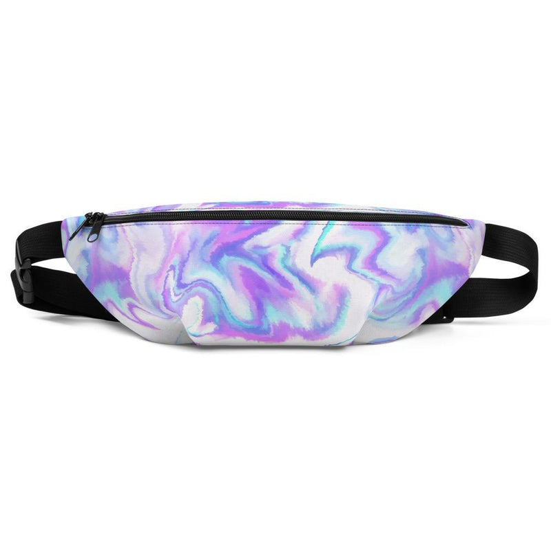 Sac banane cool tie and dye bleu mauve